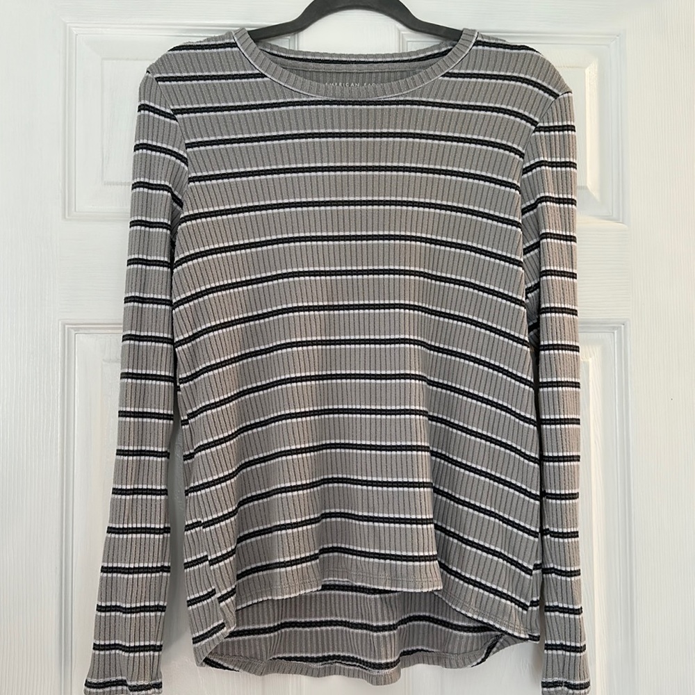 AE Oversized Ribbed Crewneck